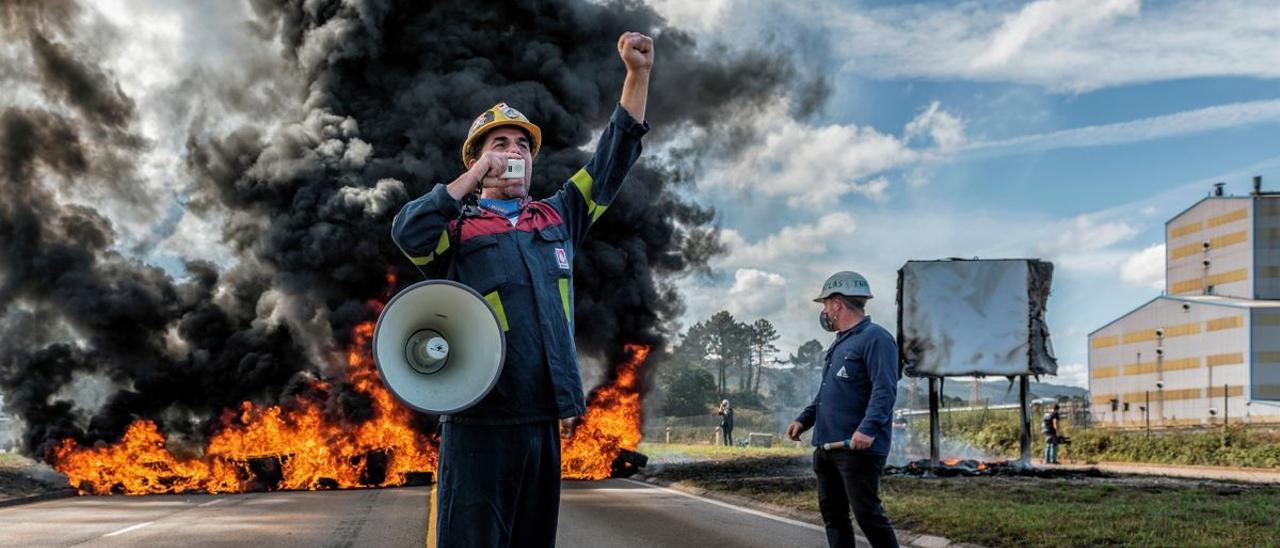 Protestas de los trabajadores de Alcoa.