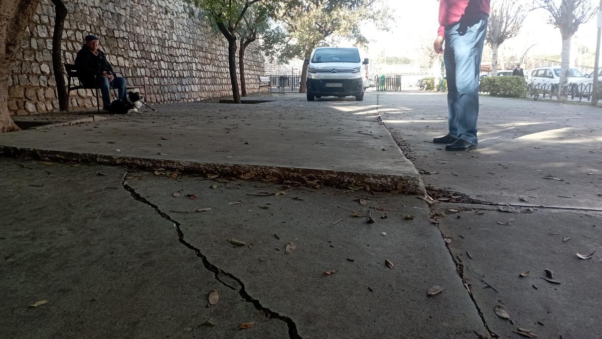 Las planchas del suelo del Parque del Norte, este mes.