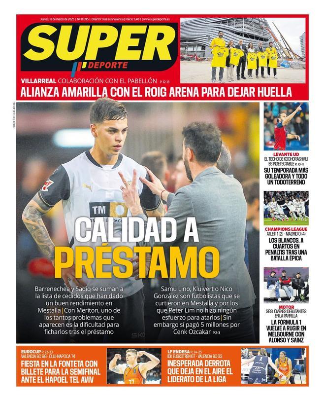 Estas son las portadas de la prensa deportiva de hoy, jueves 13 de marzo