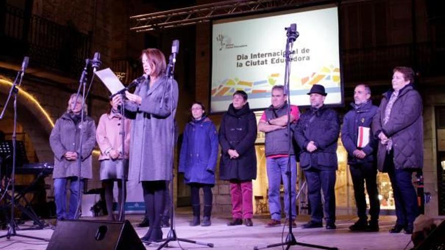 L&#039;acte es va celebrar ahir a la tarda a la plaça del Vi.