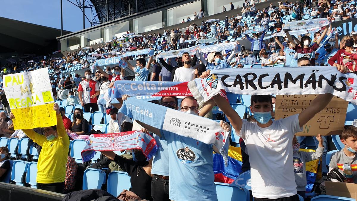 Afición en el Celta-Villarreal