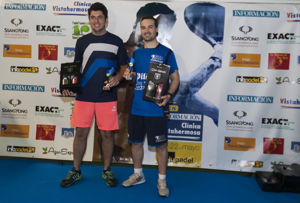 Campeones de 3ª masculina. Néstor Pastor y Abraham Domene