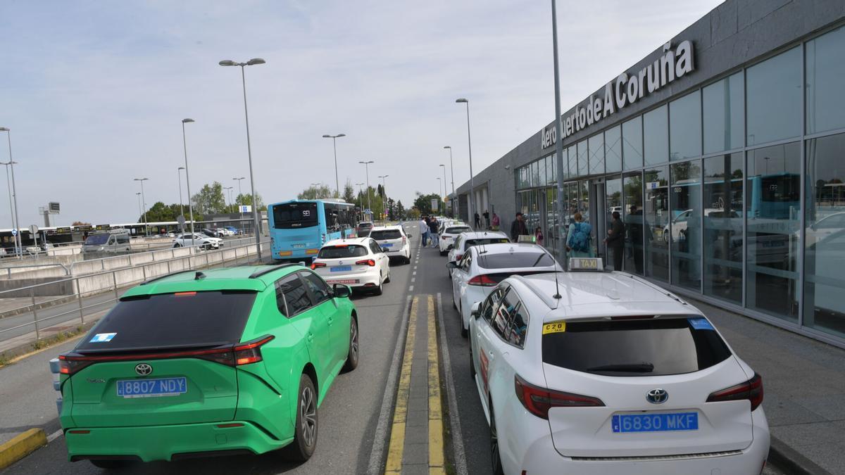 Parada de taxis del aeropuerto Alvedro