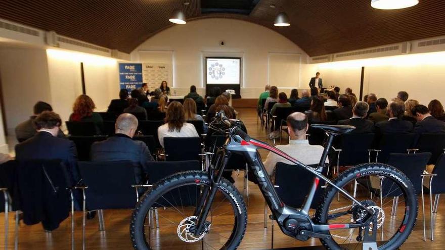 Un momento de las jornadas de empresas saludables que se celebraron ayer en Las Caldas (Oviedo).