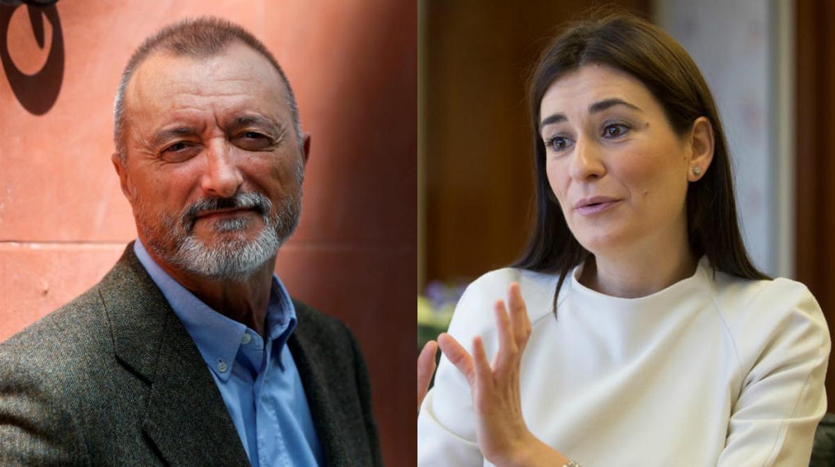 Arturo Pérez Reverte y Carmen Montón.