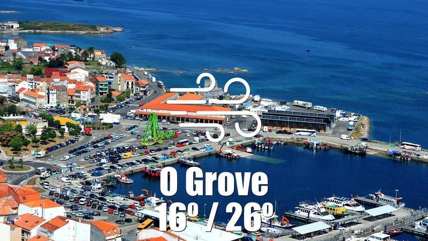 El tiempo en O Grove: previsión meteorológica para hoy, domingo 26 de julio