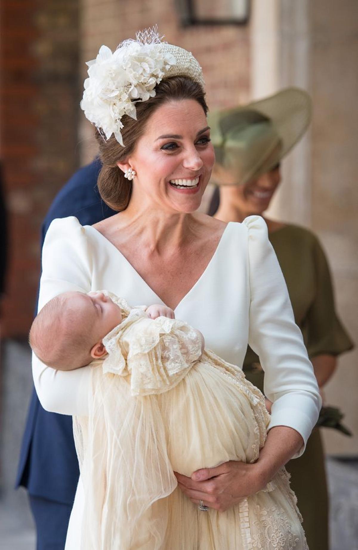 Kate Middleton en el bautizo del príncipe Louis