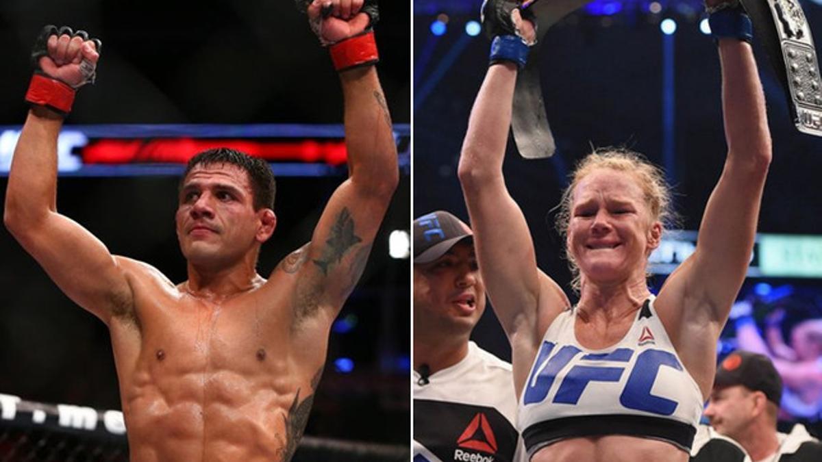 Dos Anjos y Holm, triunfadores del año en la MMA