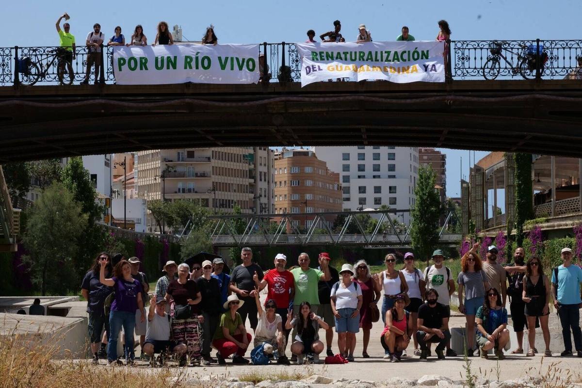 Ecologistas piden la renaturalización del Guadalmedina. junio 2026