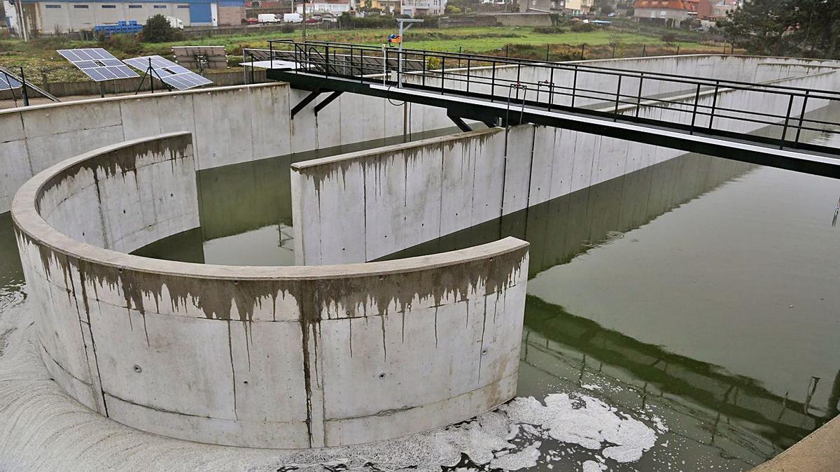 La EDAR perteneciente al Concello de O Grove, construida en Ostreira-Laxe de Rons.