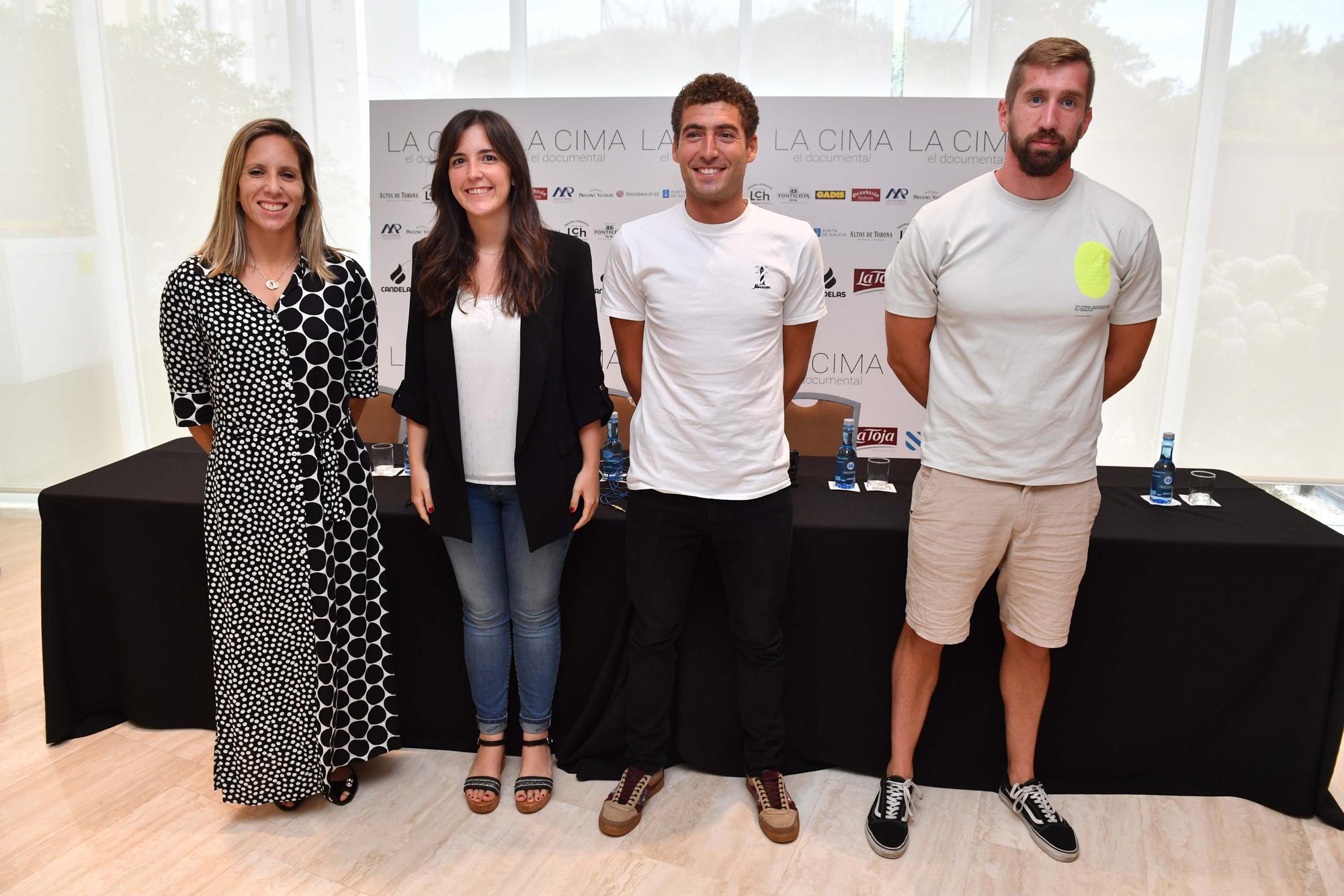 Teresa Portela, Ana Taboada, Nico Rodríguez y Carlos Arévalo, en la presentación del documental.