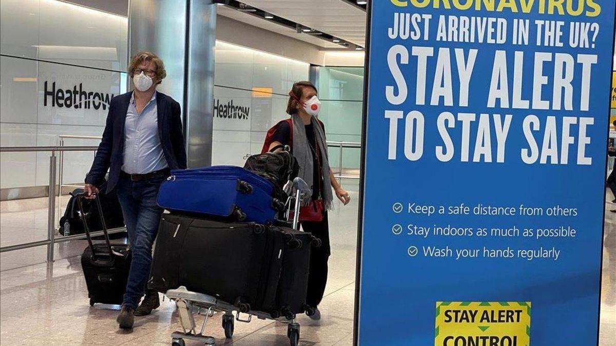 Un test de coronavirus en aeropuertos podría evitar la cuarentena en el Reino Unido