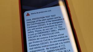 Los teléfonos móviles del área de Barcelona recibirán un mensaje de alerta de prueba este jueves, 14 de septiembre