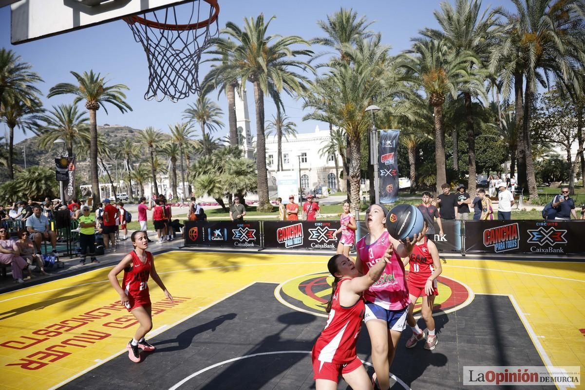 El Circuito 3x3 CaixaBank de baloncesto en Cartagena, en imágenes