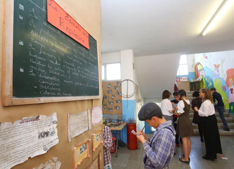 Recreación de una escuela franquista