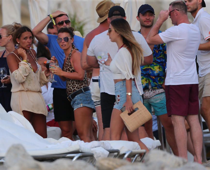 El jugador Británico del Manchester United, Wayne Rooney, en Ibiza.