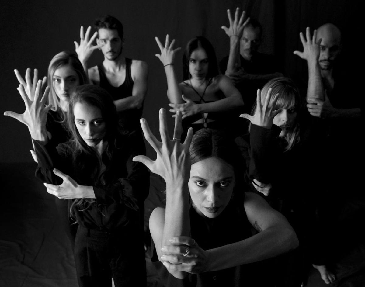 El elenco de ‘La Umbría’. . | | JOSÉ CARLOS GUERRA