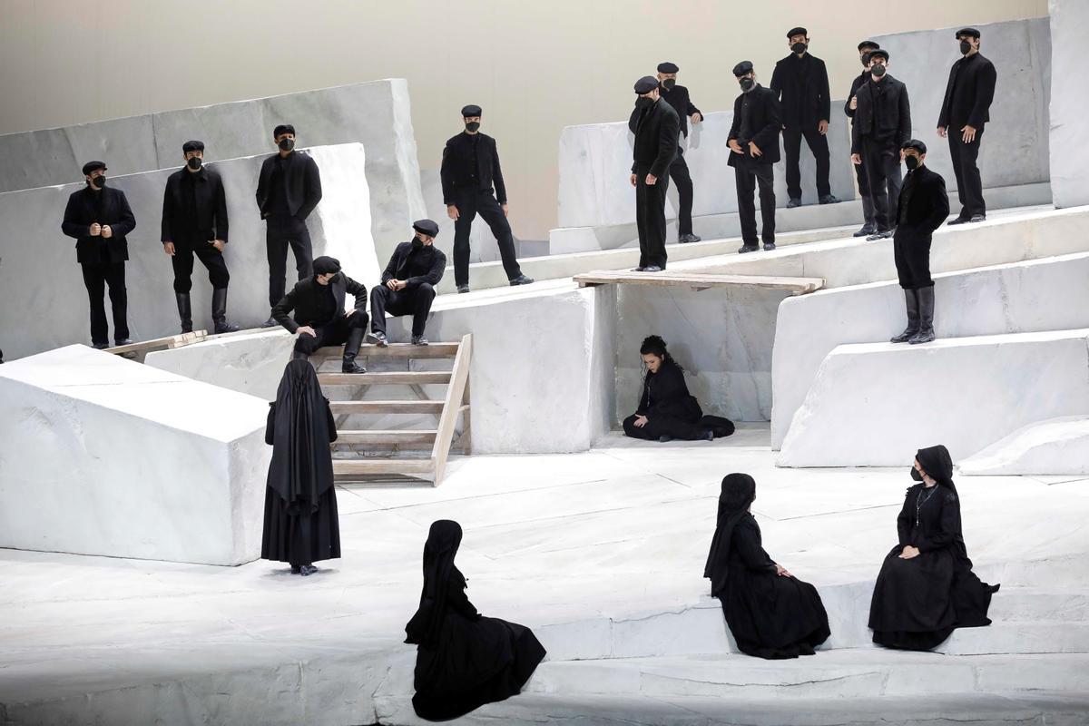 Una de las escenas de 'Cavalleria rusticana'.