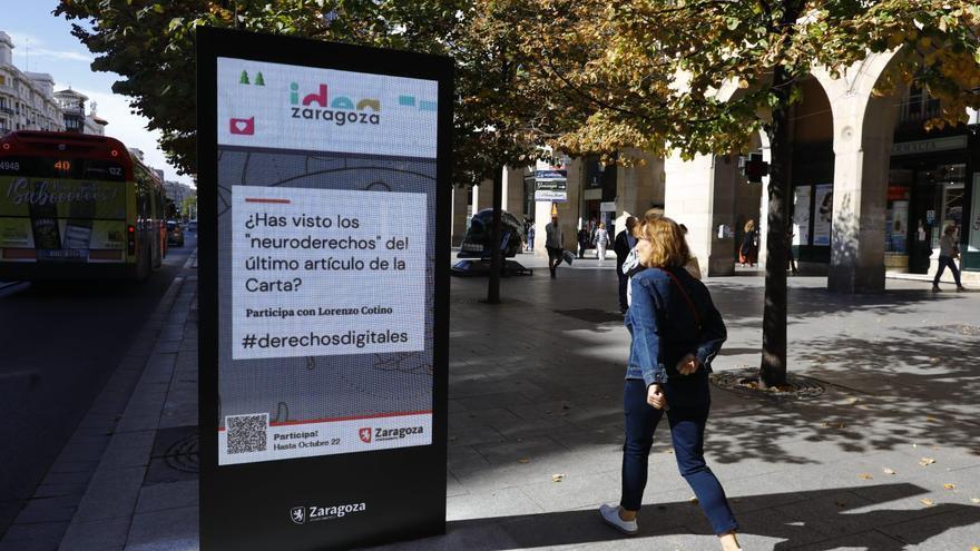 ¿Para qué sirven las nuevas pantallas interactivas del centro de Zaragoza?
