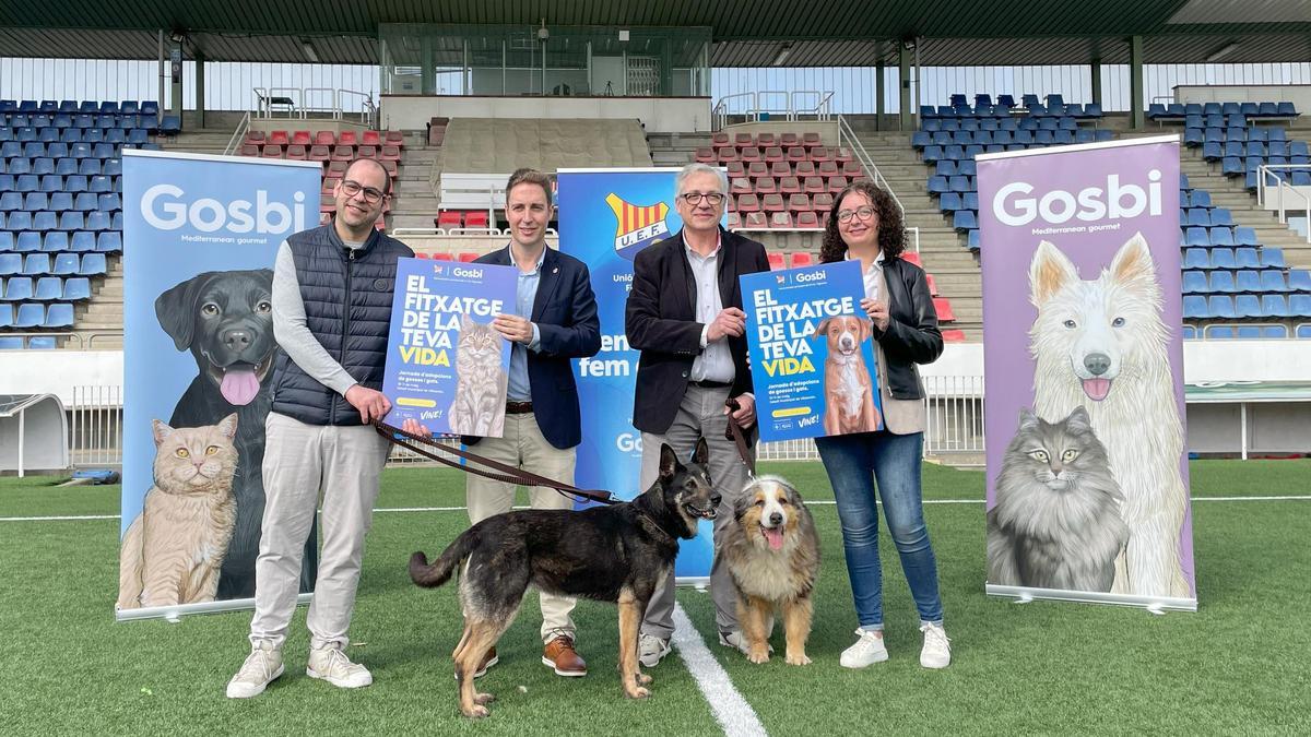 La presentació de la campanya «El fitxatge de la teva vida», aquest matí a Vilatenim.