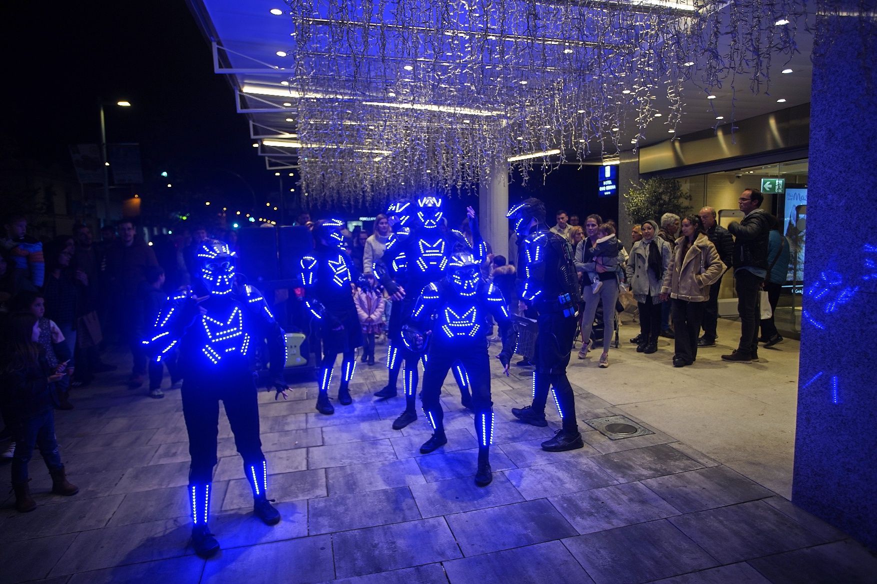 Les imatges de l'obertura de les llums de Nadal al Corte Inglés de Girona