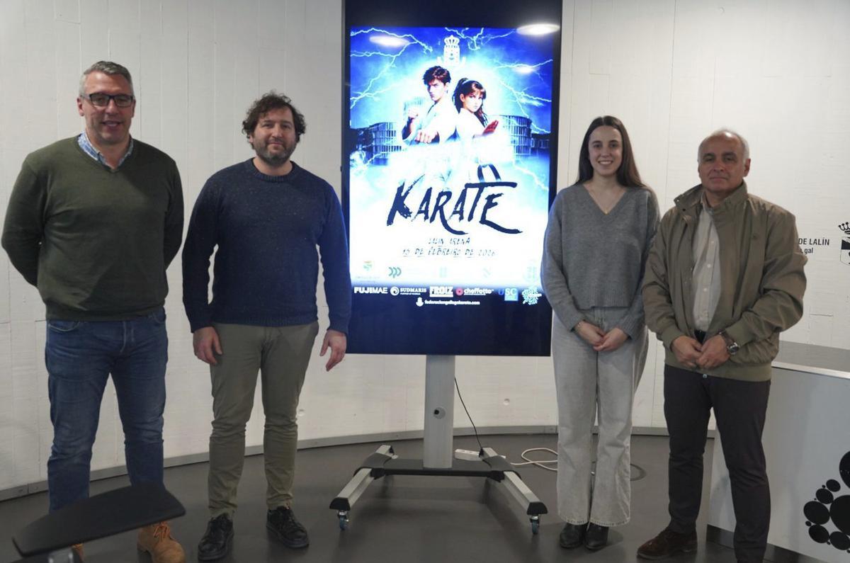 Presentación del Gallego Absoluto y de Clubes de Karate que se diputa el sábado en el Lalín Arena. |