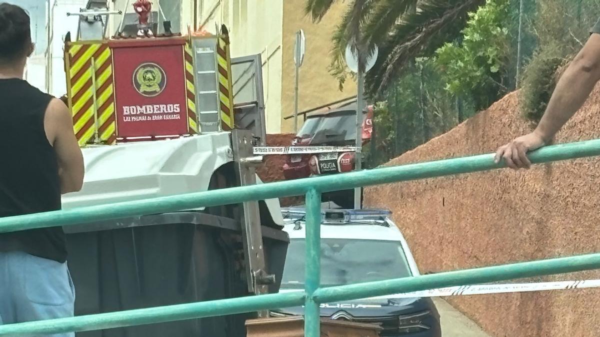 Muere un hombre de 87 años tras quedar atrapado bajo un furgón en Las Palmas de Gran Canaria