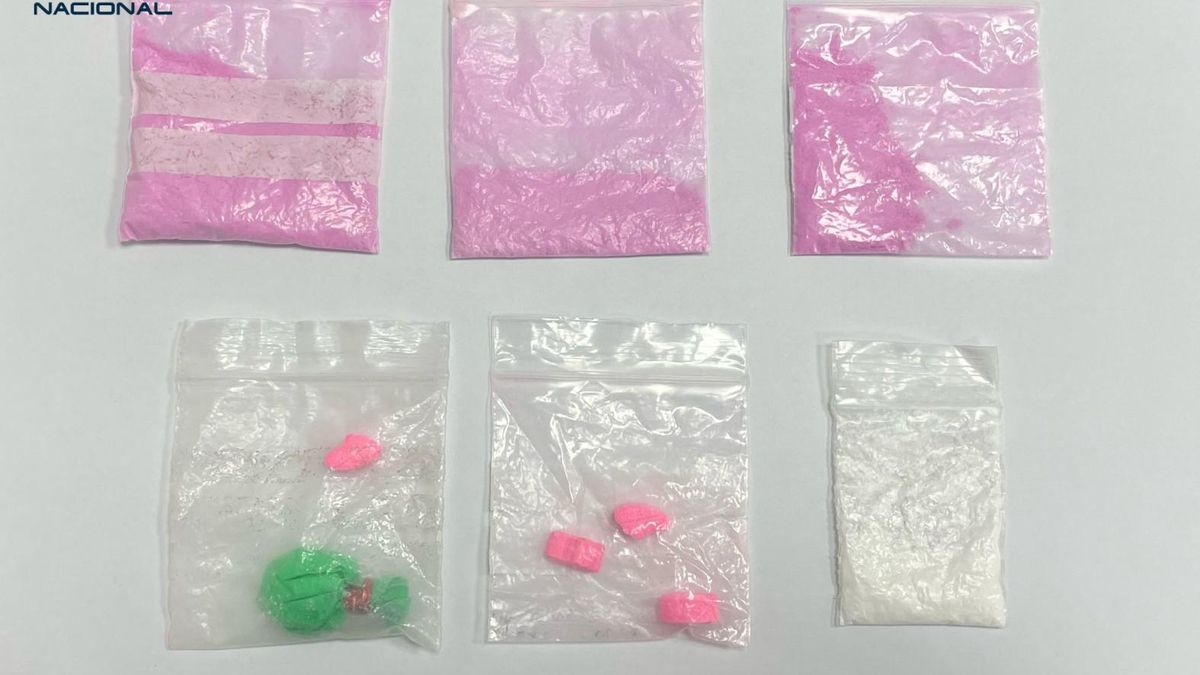 Bolsitas de 'tusi¡ intervenidas a un fraficante, que la ocultaba en su ropa interior.
