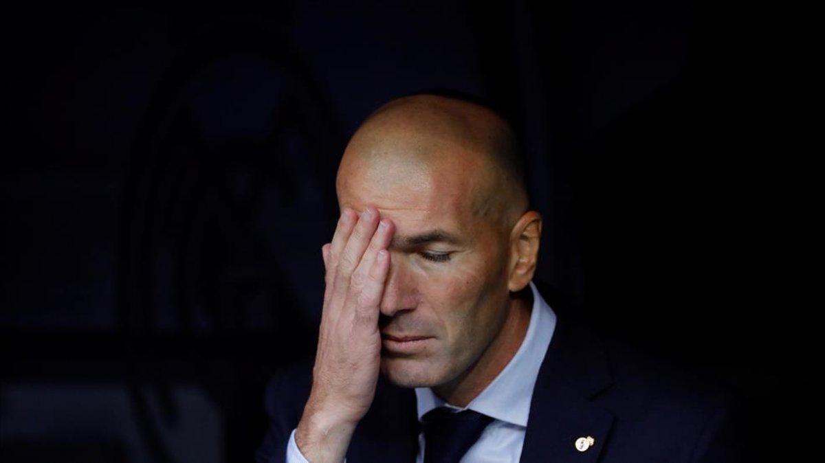 Zidane, abatido por el partido