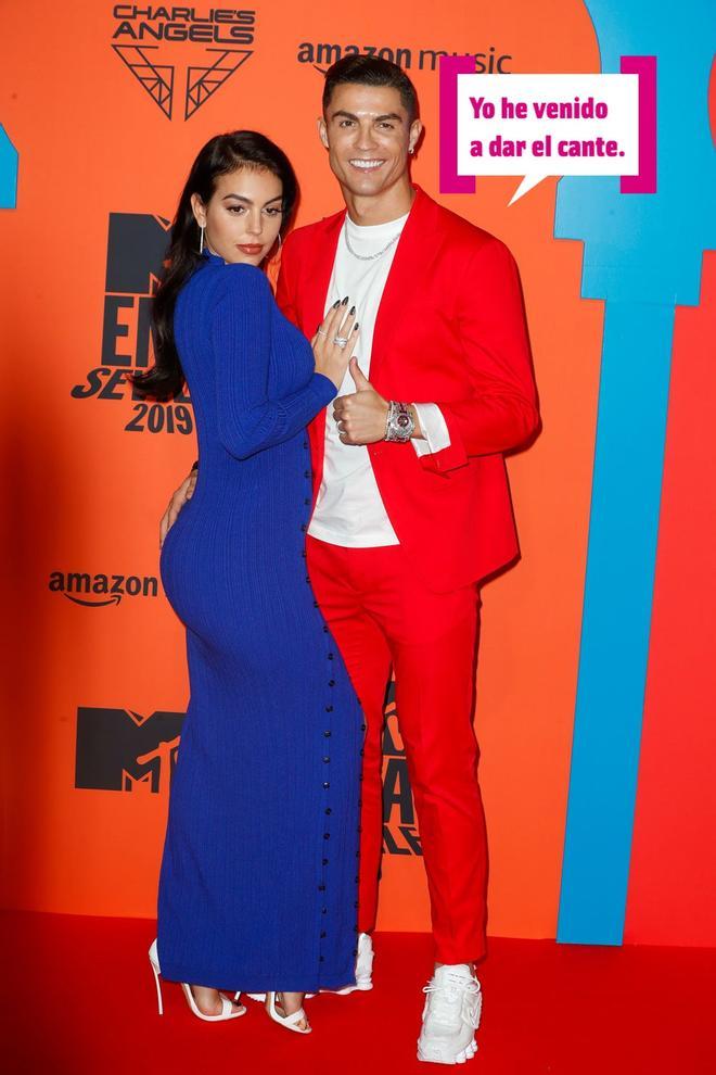 Cristiano Ronaldo y Georgina Rodríguez en los MTV EMA 2019