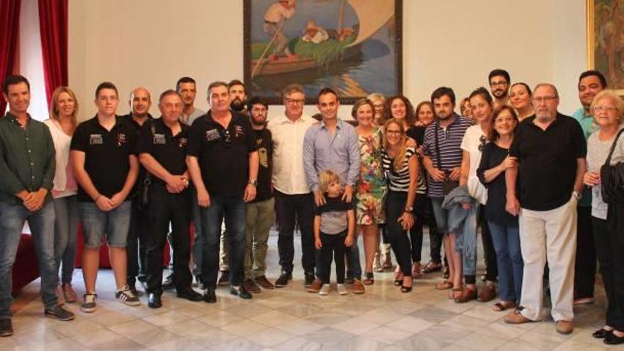 Recepción y homenaje a Raül Cuenca en Sueca.