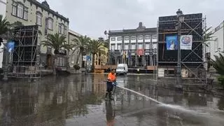 Dispositivo especial de limpieza en Las Palmas de Gran Canaria por la visita del papa León XIV el 11 de junio