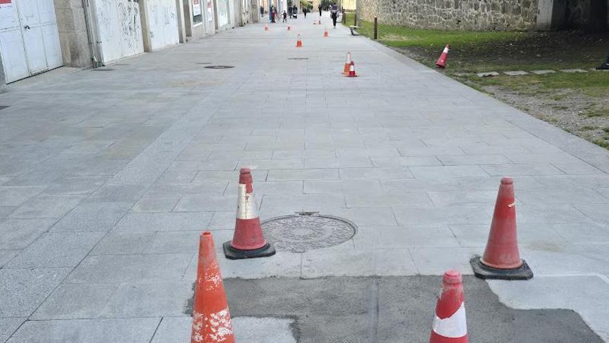 La calle de Vista Alegre, una de las más afectadas.