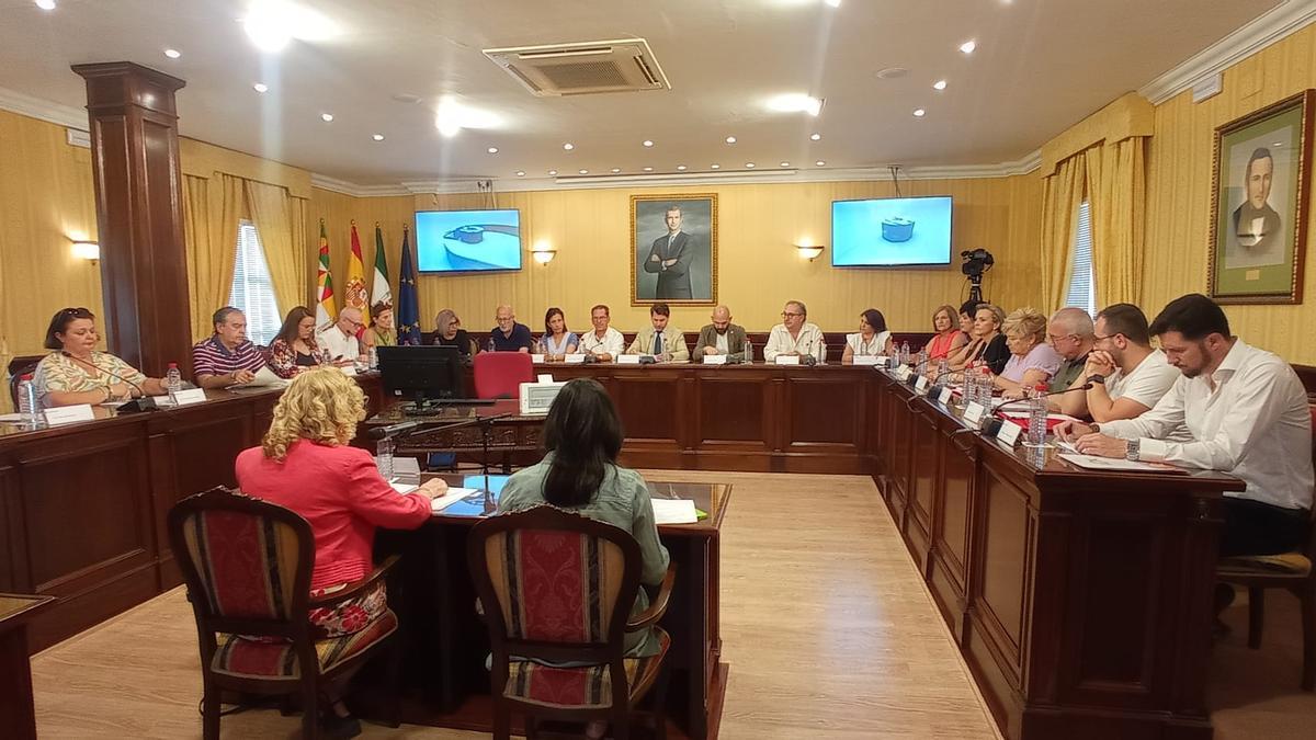 Imagen del pleno celebrado en el Ayuntamiento de Cabra.