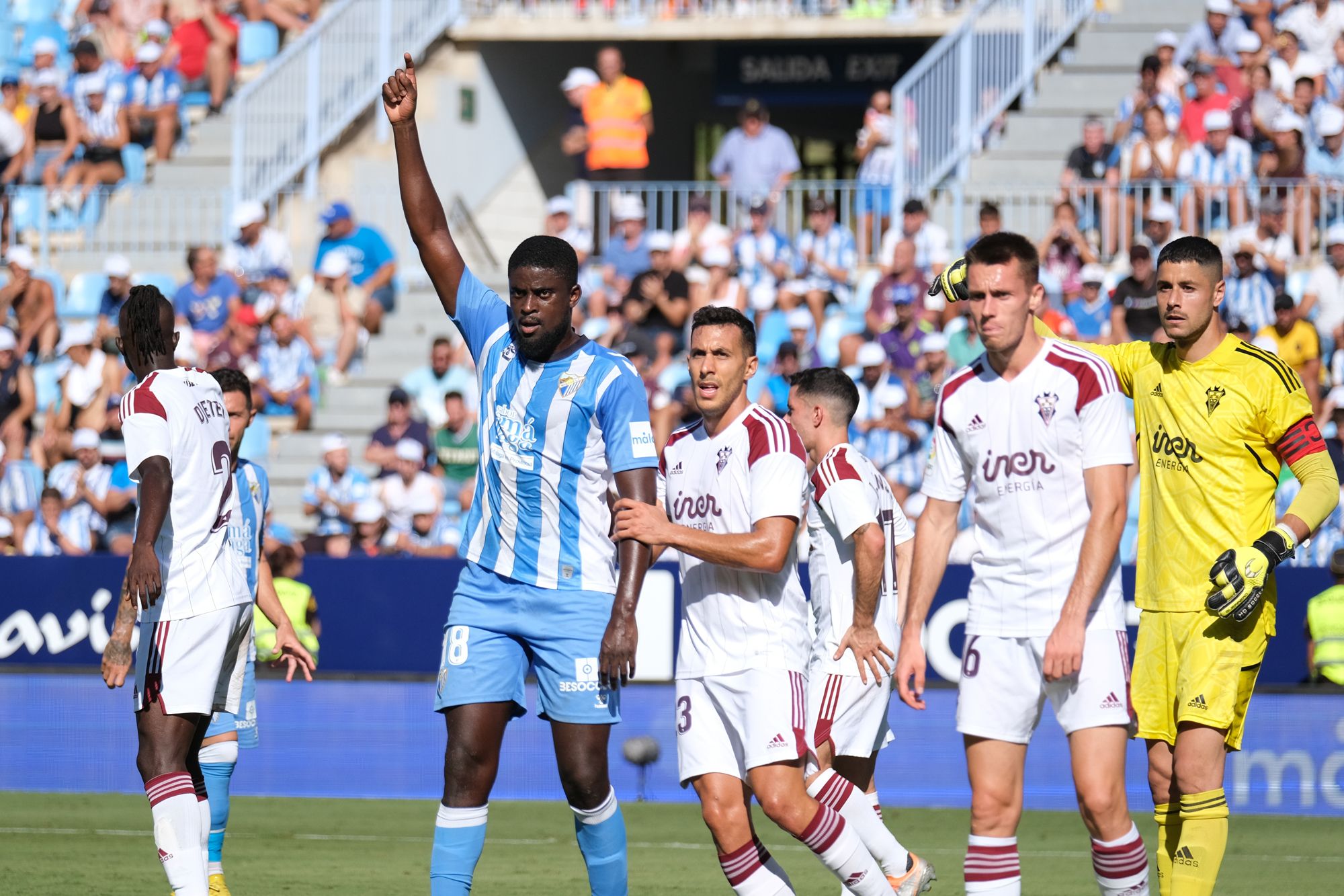 El Málaga CF - Albacete Balompié, en imágenes