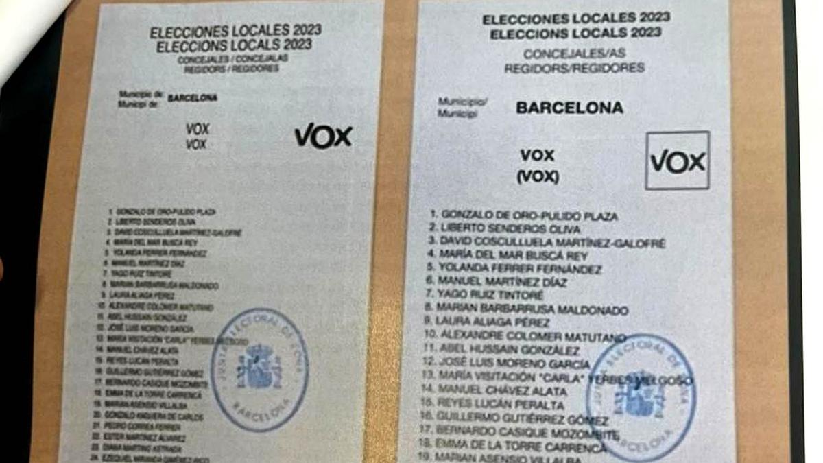 Vox torna a recórrer el resultat de les municipals a Barcelona