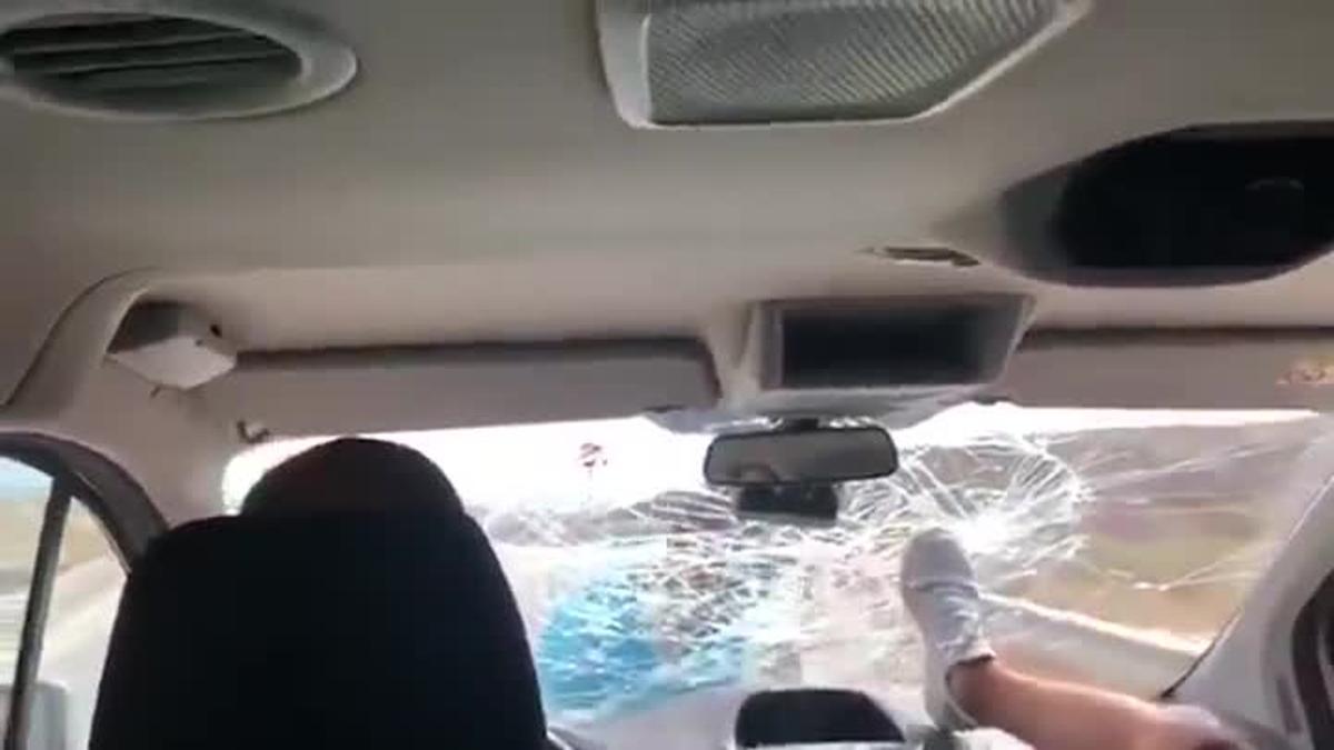 Ataque del hostelero albanés Mihal Kokedhima al vehículo de Eugenio Galdón