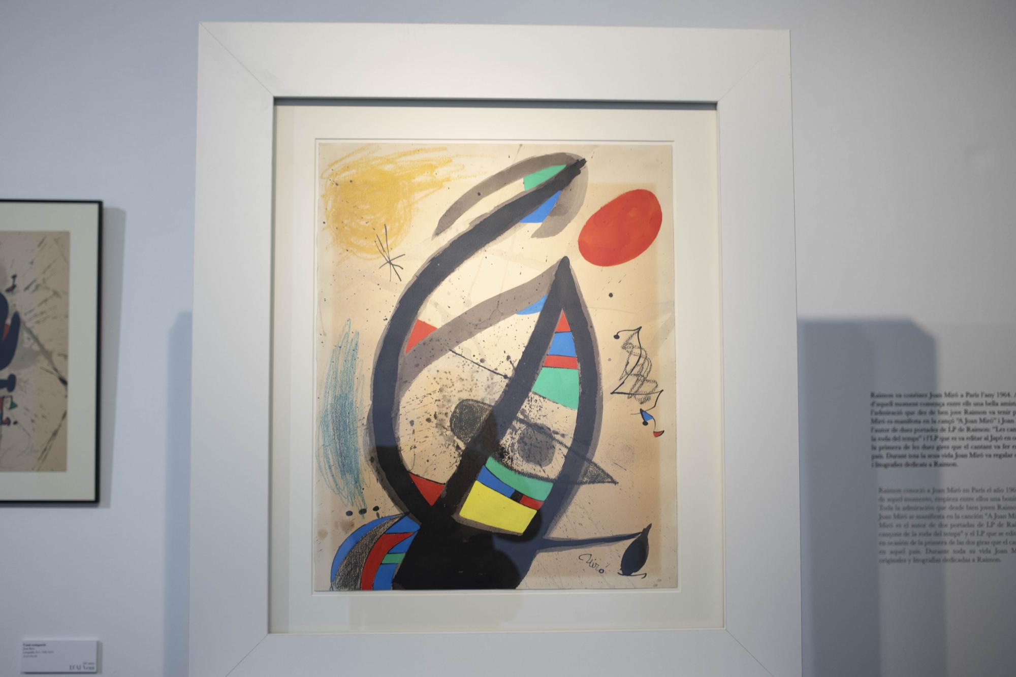 Xàtiva acoge la exposición con las obras de Miró, Tàpies o Armengol donadas por Raimon