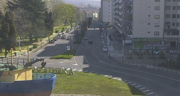 Calles de Vigo vacías por el coronavirus