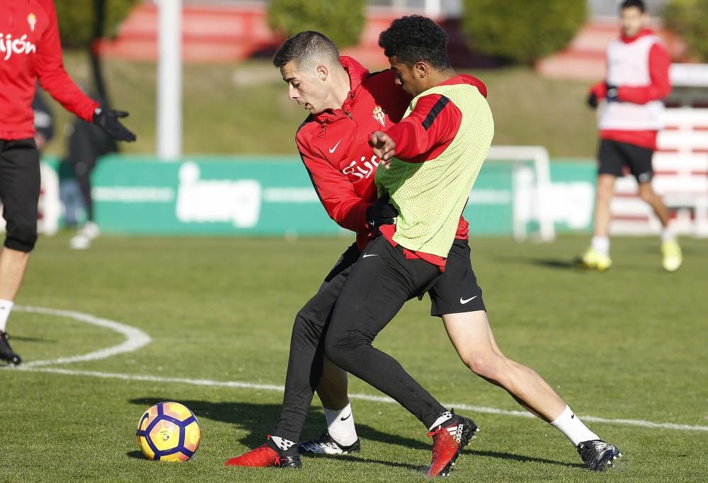 Entrenamiento del Sporting