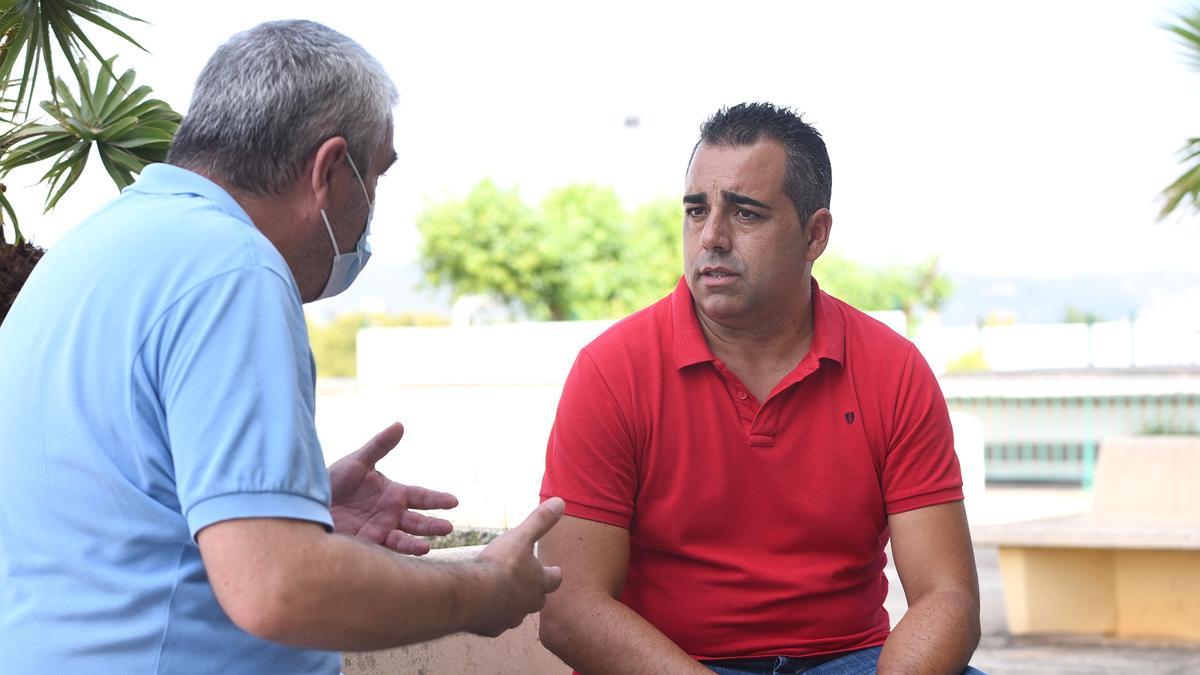 Germán Crespo, en El Arcángel durante la entrevista.