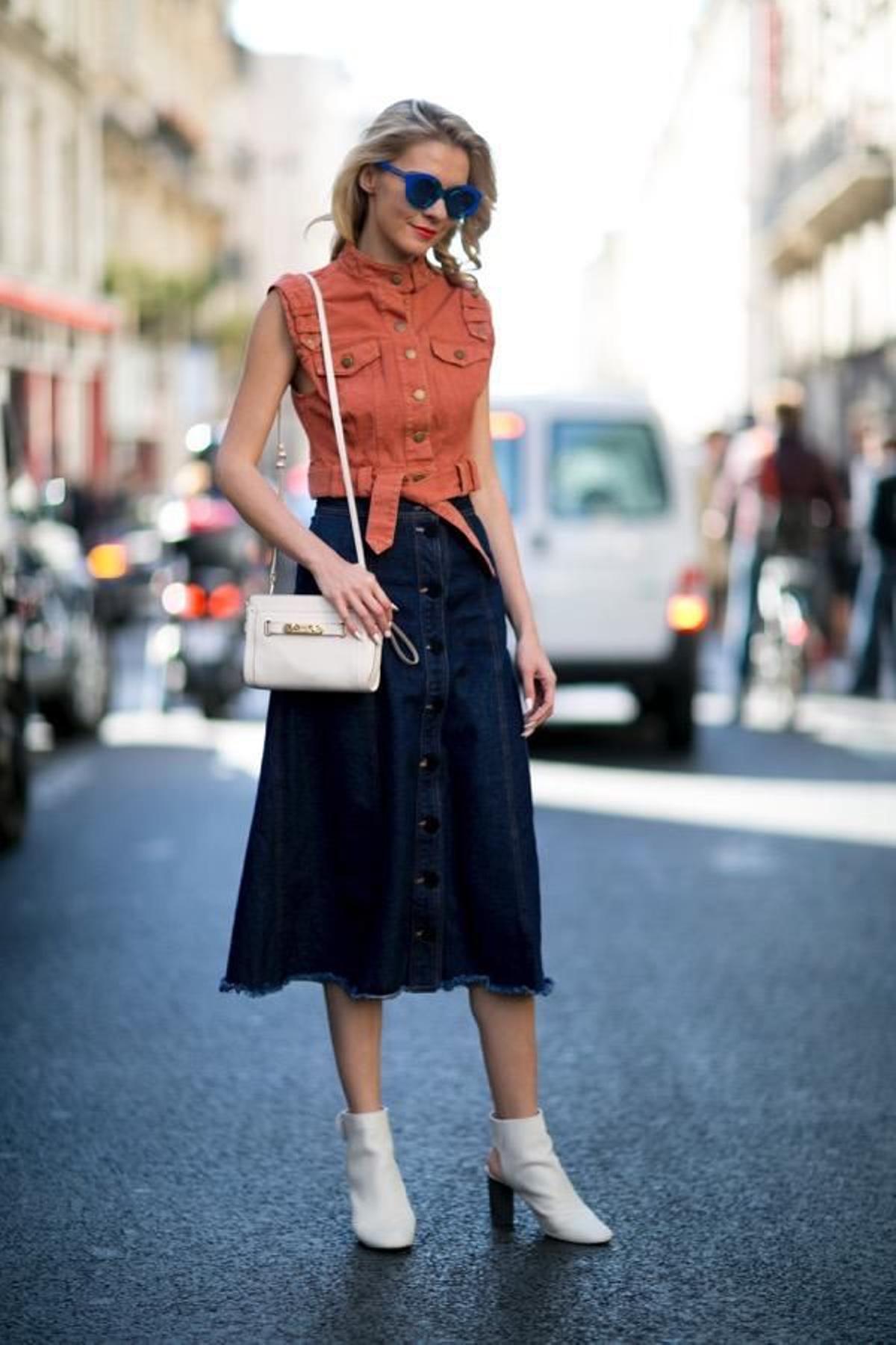 Básicos de primavera, falda denim.