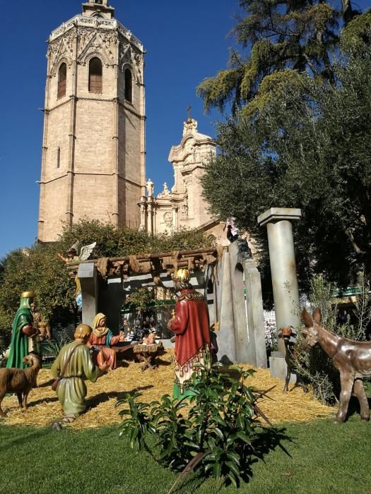 Así es el belén de la Plaza de la Reina