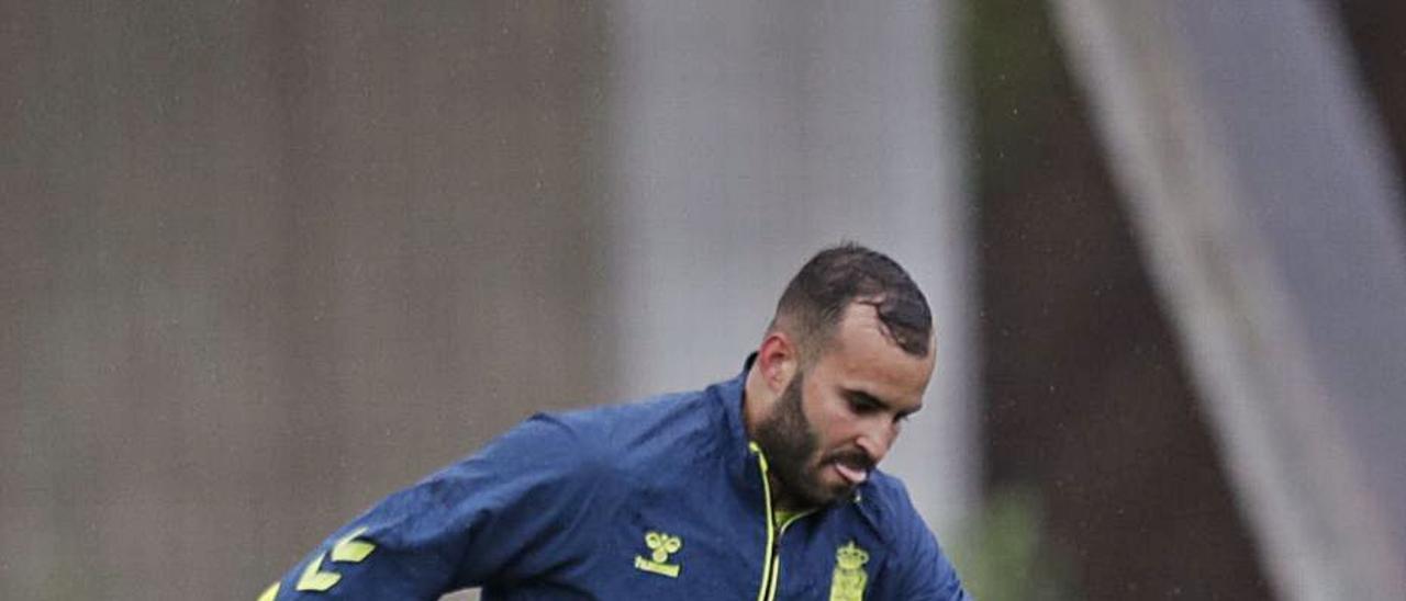 Jesé Rodríguez, durante el entrenamiento de ayer. |