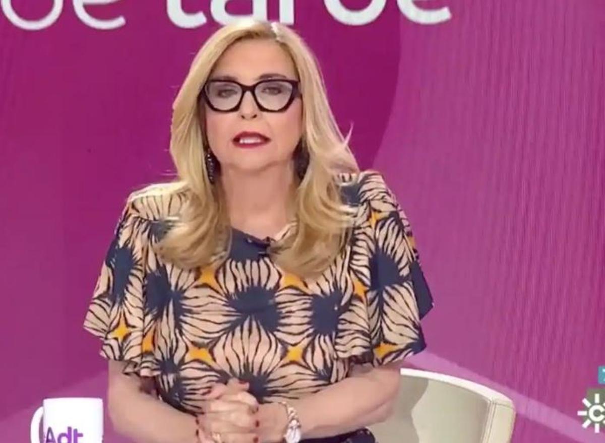 Immaculada Casal en su programa de Canal Sur