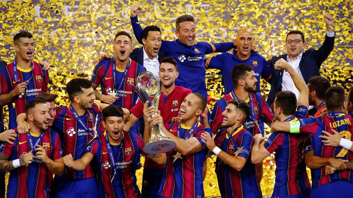 El Barça campeón de la Champions de Fútbol Sala