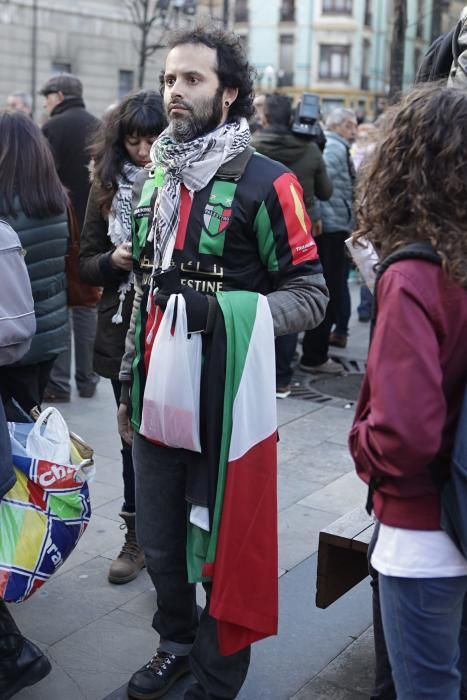 Manifestación contra Israel en Gijón.