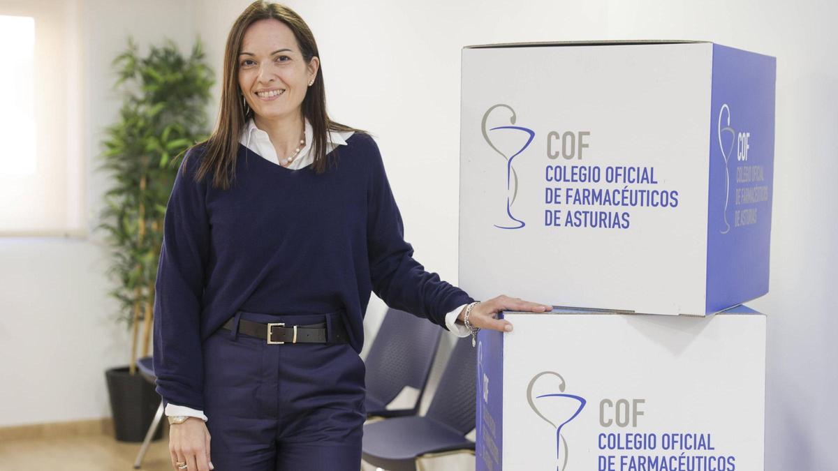 María Teresa Méndez Bravo, nueva presidenta del Colegio de Farmacéuticos de Asturias.