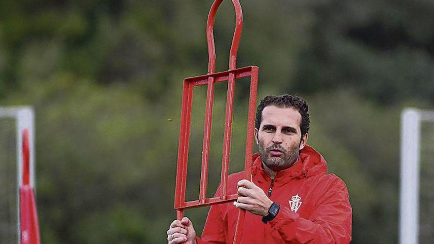 Baraja, durante el entrenamiento de ayer en Jerez.