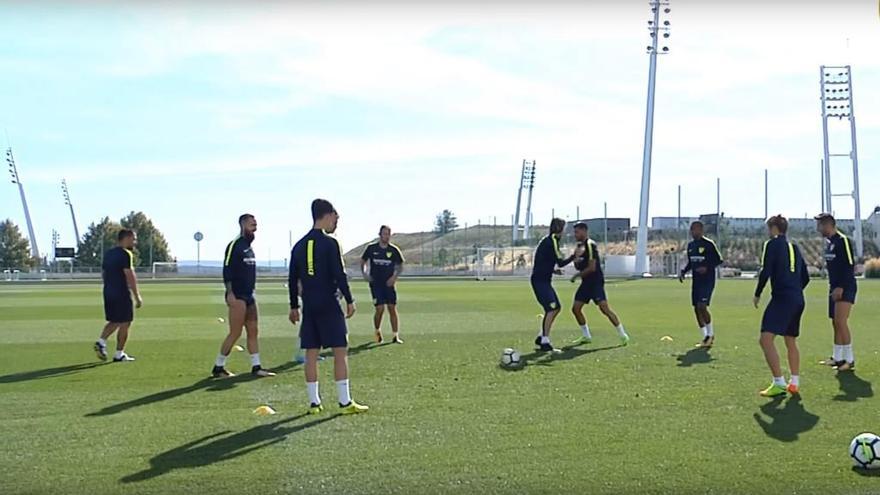 Entrenamiento en Valdebebas.